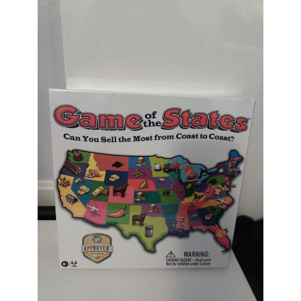 Game of the States Board Game -  Family Game Night Kids 8+ & Adults New Sealed